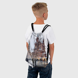 Рюкзак-мешок Московский новогодний день, цвет: 3D-принт — фото 2