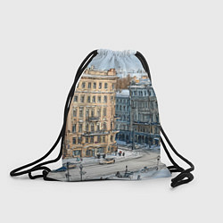 Рюкзак-мешок Зимняя улица Питера, цвет: 3D-принт