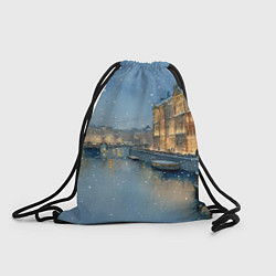 Рюкзак-мешок Новогодний Питер, цвет: 3D-принт