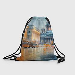 Рюкзак-мешок Зимний Питер, цвет: 3D-принт