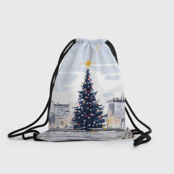 Мешок для обуви Новый год минимализм