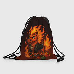 Рюкзак-мешок Огненный конь 26, цвет: 3D-принт