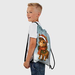 Рюкзак-мешок Милый конек, цвет: 3D-принт — фото 2