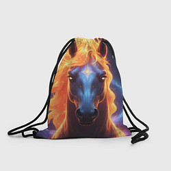 Мешок для обуви Космическая огненная лошадь