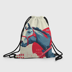 Мешок для обуви Лошадь в абстрактном стиле