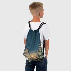 Рюкзак-мешок Новогодняя атмосфера в городе, цвет: 3D-принт — фото 2