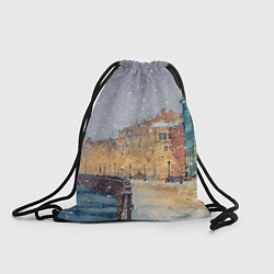 Мешок для обуви Санкт-Петербург - снегопад