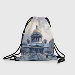 Мешок для обуви Санкт-Петербург зимний город