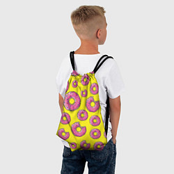 Рюкзак-мешок Пончики Гомера, цвет: 3D-принт — фото 2