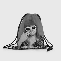 Рюкзак-мешок Кобейн в очках, цвет: 3D-принт
