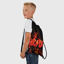 Рюкзак-мешок AC/DC Flame, цвет: 3D-принт — фото 2