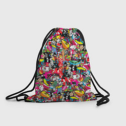 Рюкзак-мешок Стикербомбинг, цвет: 3D-принт