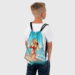 Рюкзак-мешок GTA 5: Sea Girl, цвет: 3D-принт — фото 2