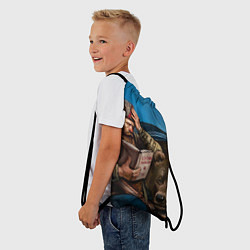 Рюкзак-мешок Спутник партизана, цвет: 3D-принт — фото 2