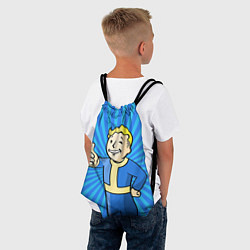 Рюкзак-мешок Fallout Blue, цвет: 3D-принт — фото 2