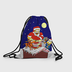 Рюкзак-мешок Новый год у Симпоснов, цвет: 3D-принт