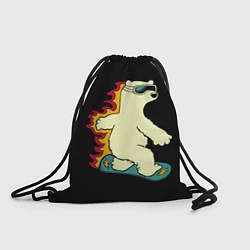 Рюкзак-мешок Мишка на борде, цвет: 3D-принт