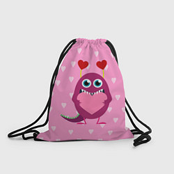 Рюкзак-мешок Чудик с сердцем, цвет: 3D-принт