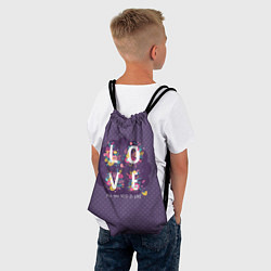 Рюкзак-мешок Love, цвет: 3D-принт — фото 2