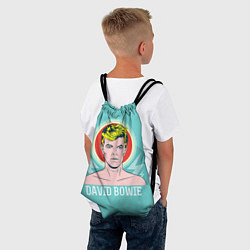 Рюкзак-мешок David Bowie: pop-art, цвет: 3D-принт — фото 2