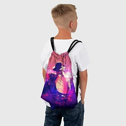 Рюкзак-мешок Michael Jackson: Moon, цвет: 3D-принт — фото 2