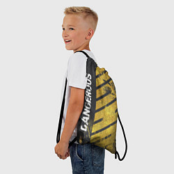 Рюкзак-мешок DANGEROUS, цвет: 3D-принт — фото 2