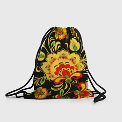 Рюкзак-мешок Хохлома, цвет: 3D-принт