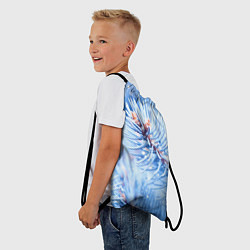 Рюкзак-мешок Снежные иголки, цвет: 3D-принт — фото 2