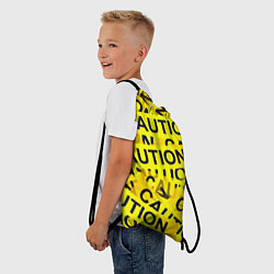 Рюкзак-мешок Caution, цвет: 3D-принт — фото 2