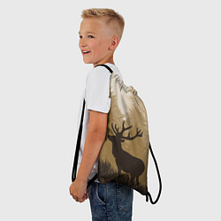 Рюкзак-мешок Олень на охоте, цвет: 3D-принт — фото 2
