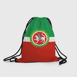 Рюкзак-мешок Татарстан: флаг, цвет: 3D-принт