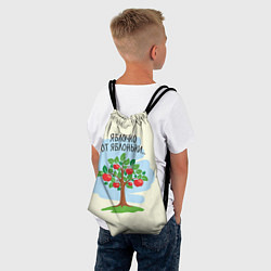 Рюкзак-мешок Яблоко от яблони цвета 3D-принт — фото 2