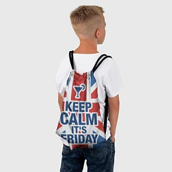 Рюкзак-мешок Keep calm its friday, цвет: 3D-принт — фото 2