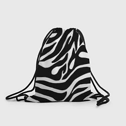 Рюкзак-мешок Зебра, цвет: 3D-принт