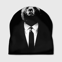 Шапка Медведь бизнесмен, цвет: 3D-принт