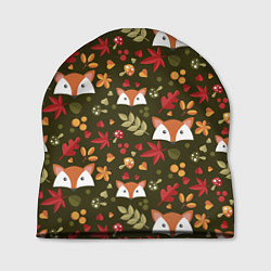 Шапка Осенние лисички, цвет: 3D-принт