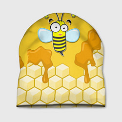Шапка Веселая пчелка, цвет: 3D-принт