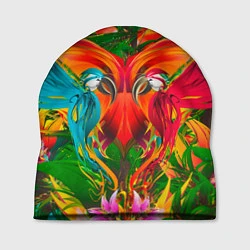 Шапка Яркие тропики, цвет: 3D-принт