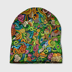 Шапка Тибетский коллаж