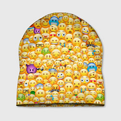 Шапка Смайлики Emoji, цвет: 3D-принт