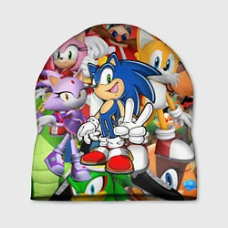 Шапка Sonic ПЕРСОНАЖИ, цвет: 3D-принт