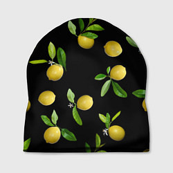 Шапка Лимоны на черном