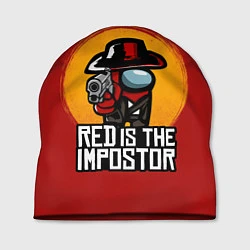 Шапка Red Is The Impostor, цвет: 3D-принт
