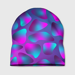 Шапка Неоновые капли, цвет: 3D-принт