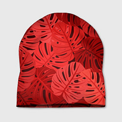 Шапка Тропические листья Монстера, цвет: 3D-принт