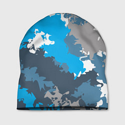 Шапка Камуфляж ледяной, цвет: 3D-принт