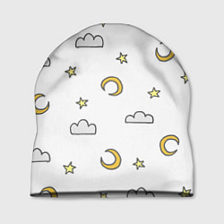 Шапка Луна, звезды и облака, цвет: 3D-принт