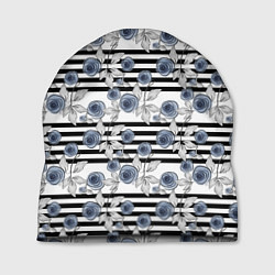 Шапка Акварельный полосатый узор