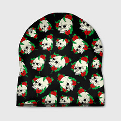 Шапка Черепа и розы Skull and Roses, цвет: 3D-принт