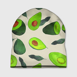 Шапка Авокадо - фруктовый паттерн, цвет: 3D-принт